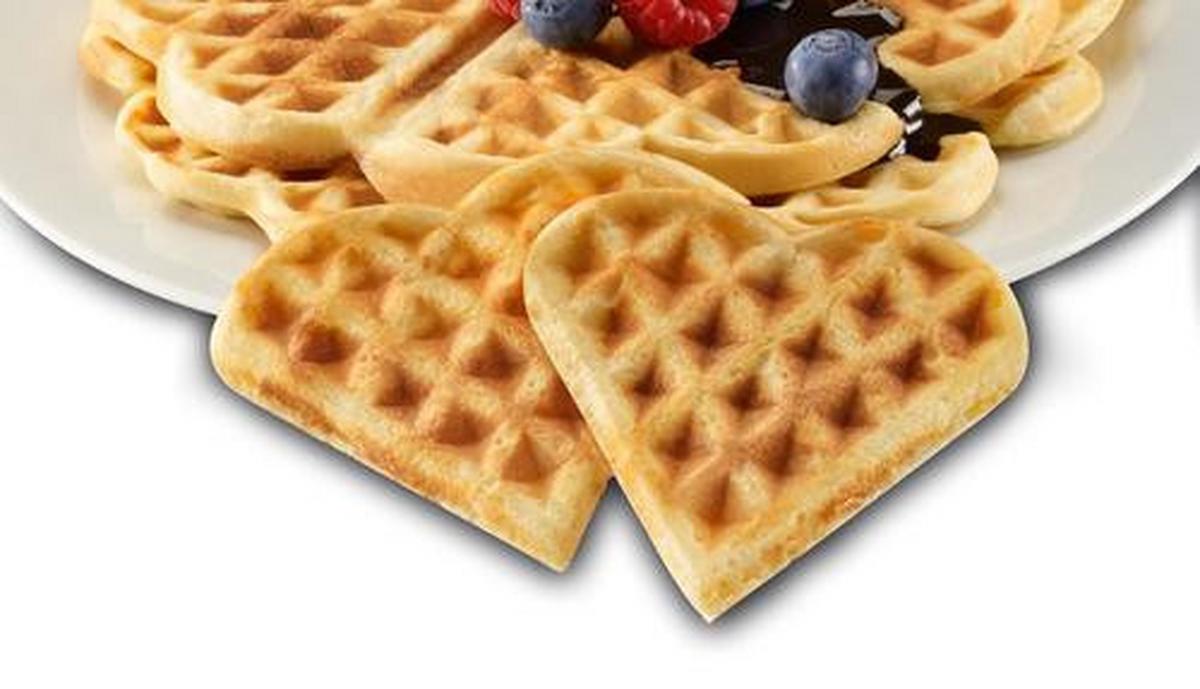 Waffeleisen Waffle Pleasure 1000 W mit Temperaturregler - Schwarz, MODERN, Kunststoff (26,5/19,5/8cm)