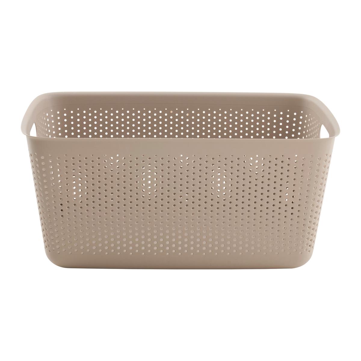 Koš na prádlo MAJA - CA. 45L - šedohnědá, Moderní, plast (58/39/26.5cm) - Mömax