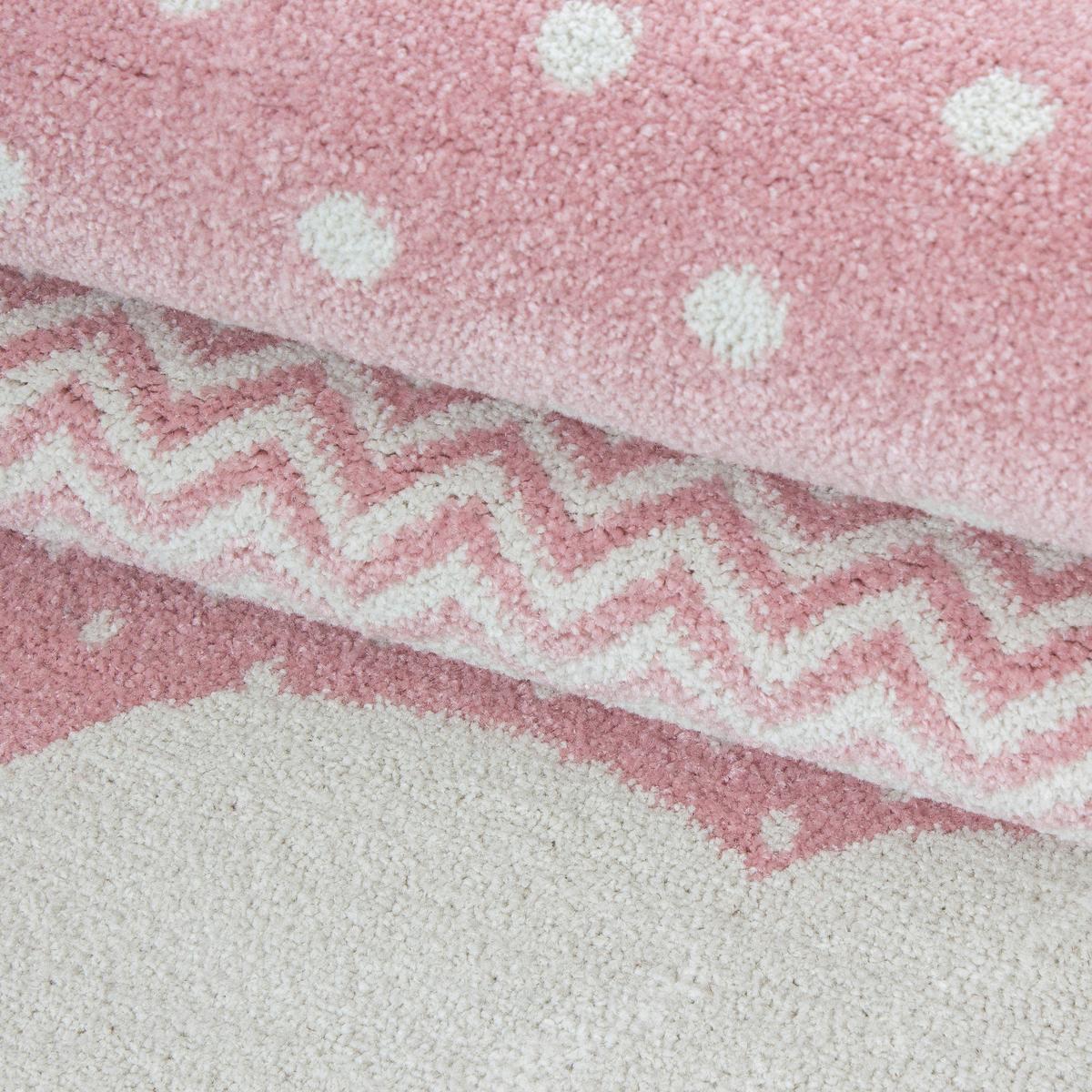 Detský koberec OBLAKY 160x230 - pink, Trend, textil (160/230cm) - Ben'n'jen