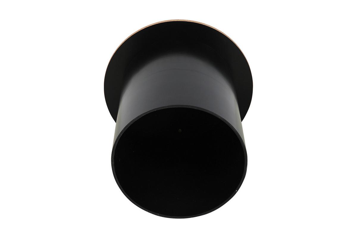 Beistelltischset Naturfarben/schwarz B: 50 Cm - Schwarz/Naturfarben, Design, Holz/Holzwerkstoff (50-40/50-40/45-38cm) - Livetastic