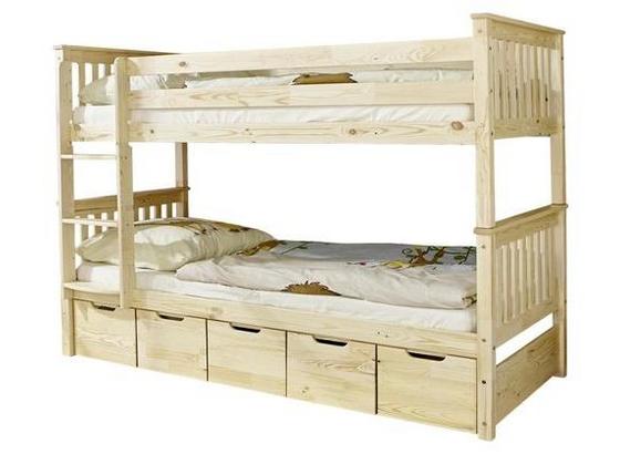Etagenbett Sammy 90x200 cm Kiefer - Naturfarben, MODERN, Holz (90/200cm) - Livetastic Etagenbett Sammy 90x200 cm Kiefer - Naturfarben, MODERN, Holz (90/200cm) - Livetastic