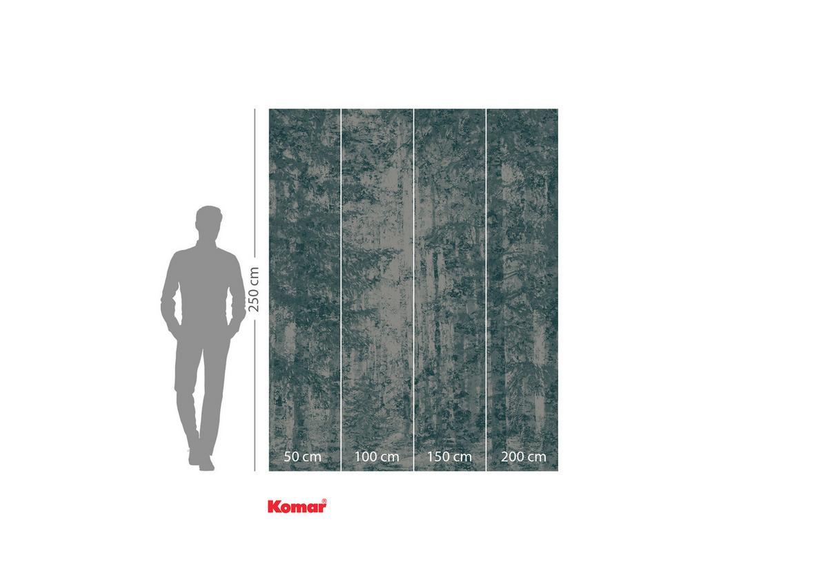 Vliestapete Endless Energy - Weiß/Grün, Basics (200/250cm) - Komar
