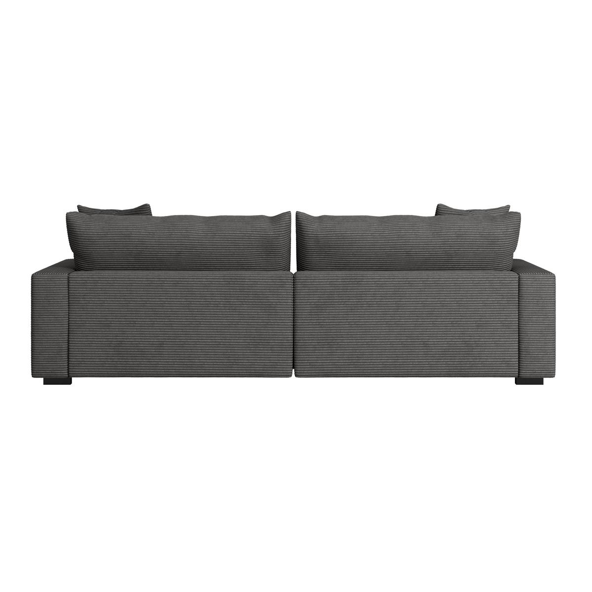 Megasofa Pelle-Megasofa - Wengefarben/Dunkelgrau, Trend, Textil (261/124cm) - Luca Bessoni