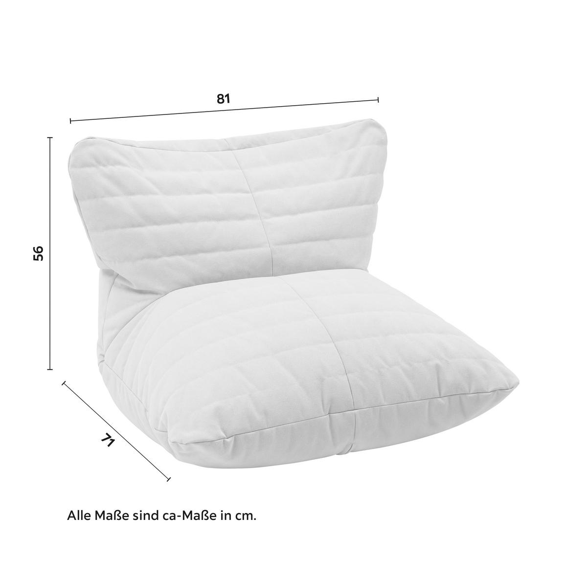 Sedací vak MARTA - béžová, Moderní, textil (81/56/71cm) - Bessagi Home