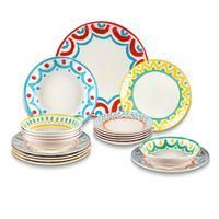 Jídelní souprava 18-dílná - vícebarevná, Moderní, keramika - Mömax