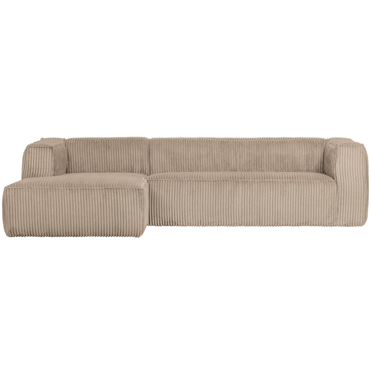 Ecksofa Bean Sandfarben S: 175x305cm - Sandfarben/Schwarz, Design, Textil (175/305cm) - Livetastic