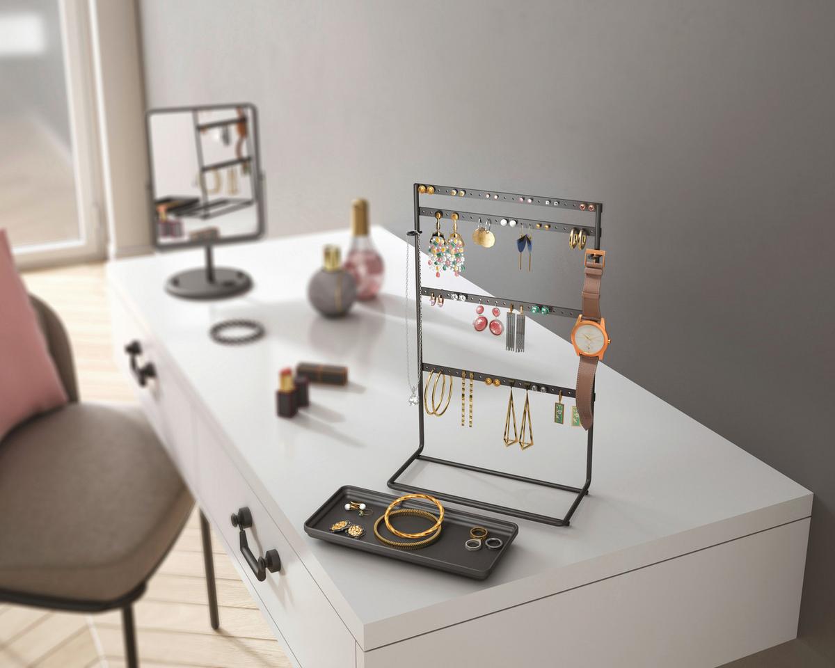 Schmuckhalter Mypendants Lava - Schwarz, Basics, Metall (22/11/36cm)