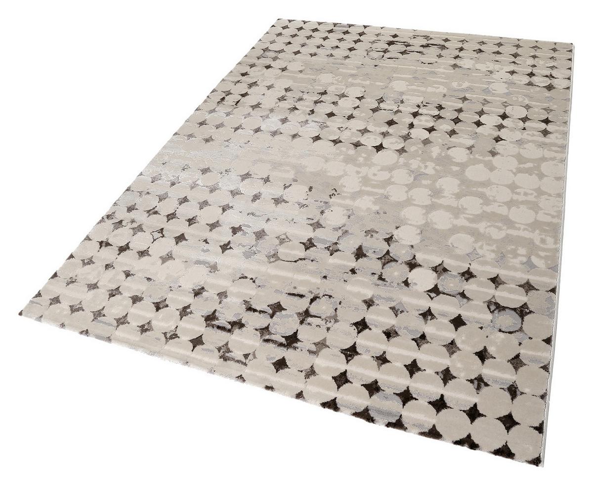 Webteppich Velvet Spots Braun/taupe/beige 80x150 Cm - Taupe/Beige, Design, Textil (80/150cm) - Esprit