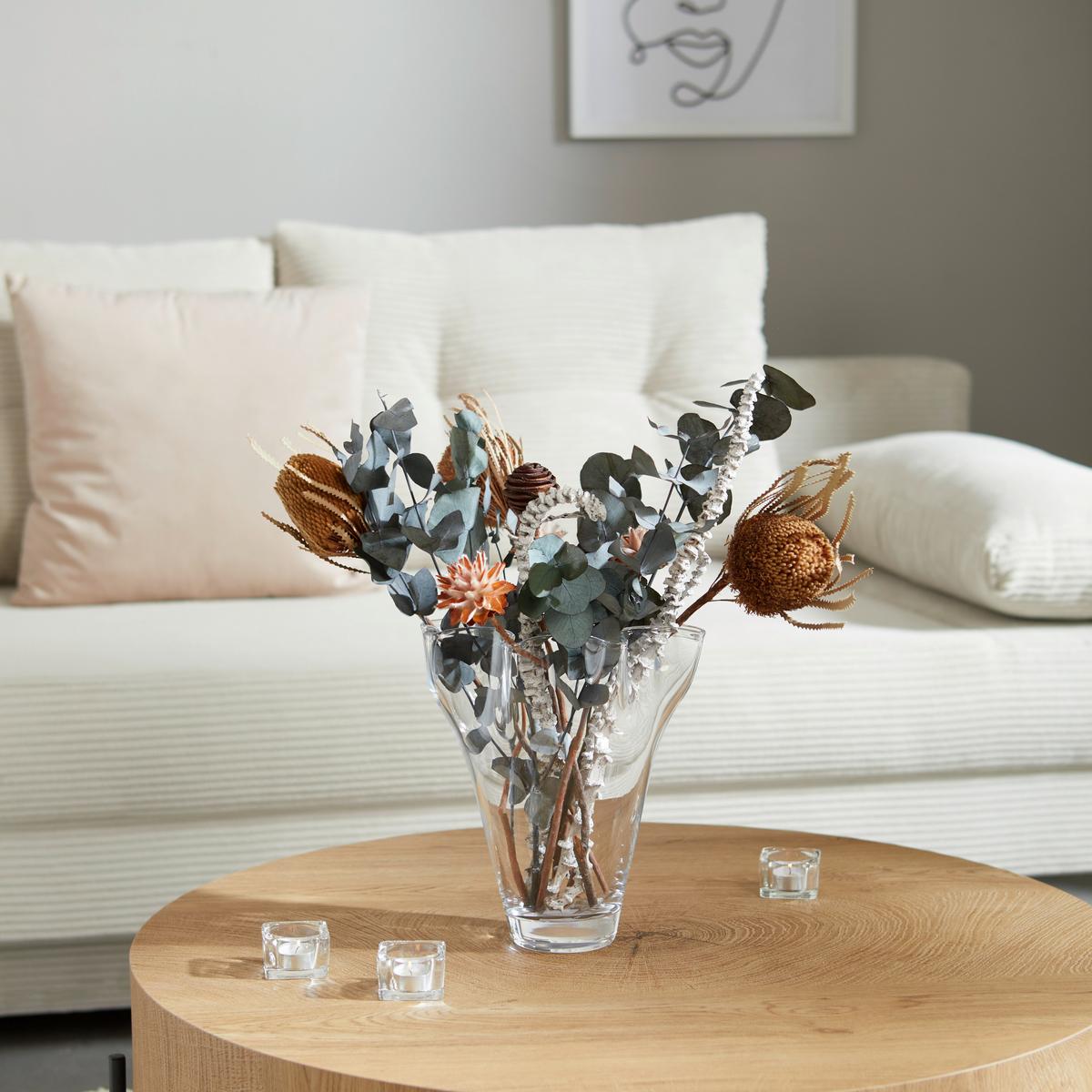Vase Daniela Zylindisch Glas Transparent H: 20 cm - Klar, MODERN, Glas (21/30cm) - James Wood