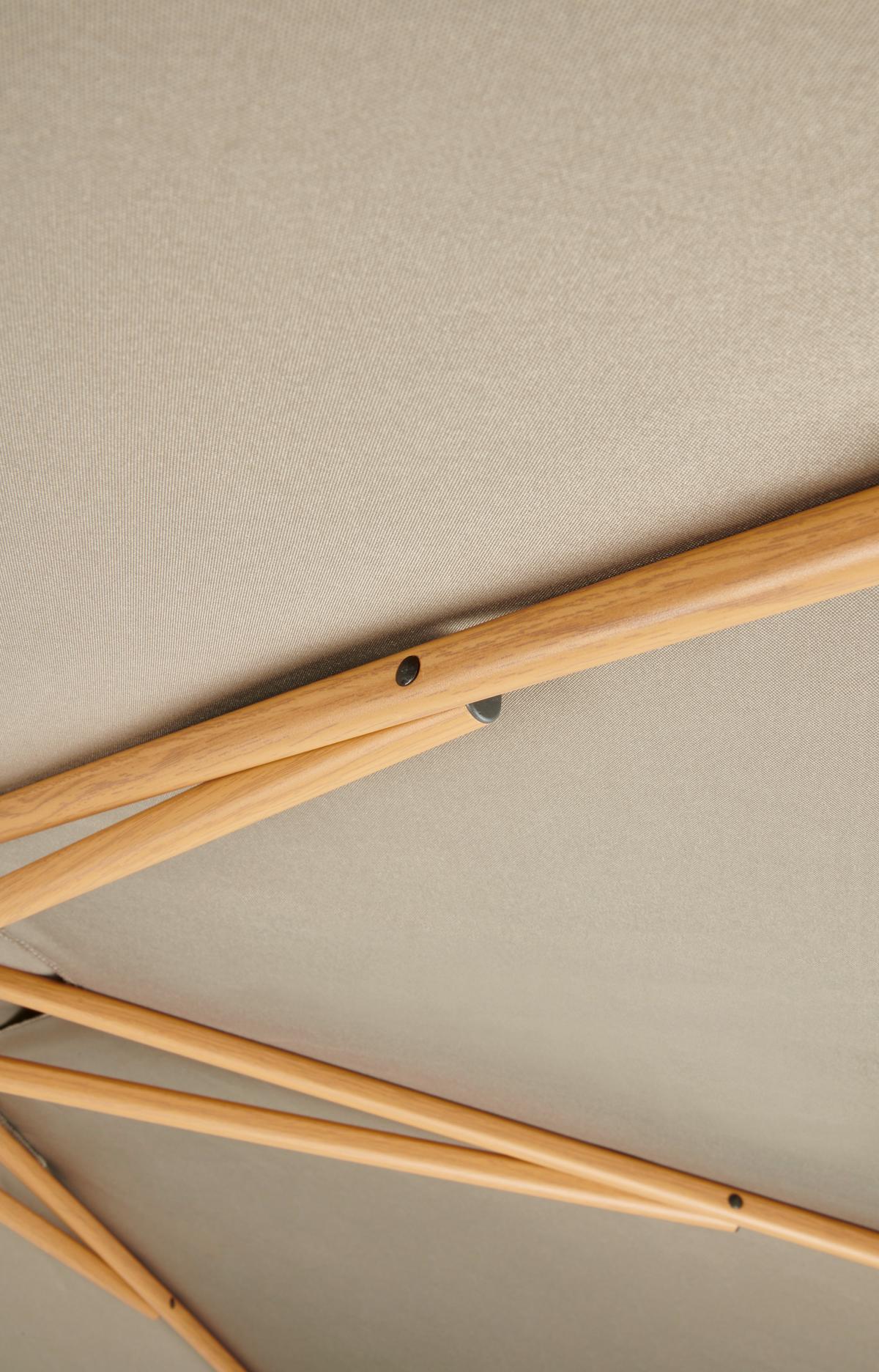 Sonnenschirm Sun BxHxT: 270x270x220 cm Taupe - Taupe, MODERN, Textil/Metall (270/270/220cm) - Beldano