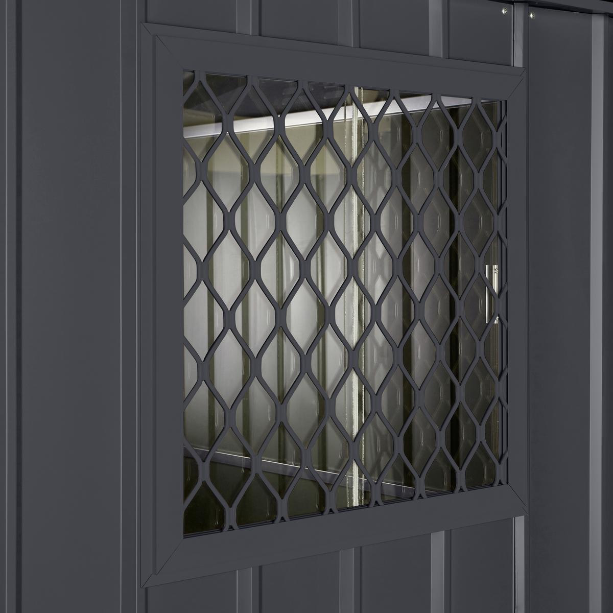 Gerätehaus Fenster Kit 1 - Anthrazit, Basics, Metall (62/20/62cm)