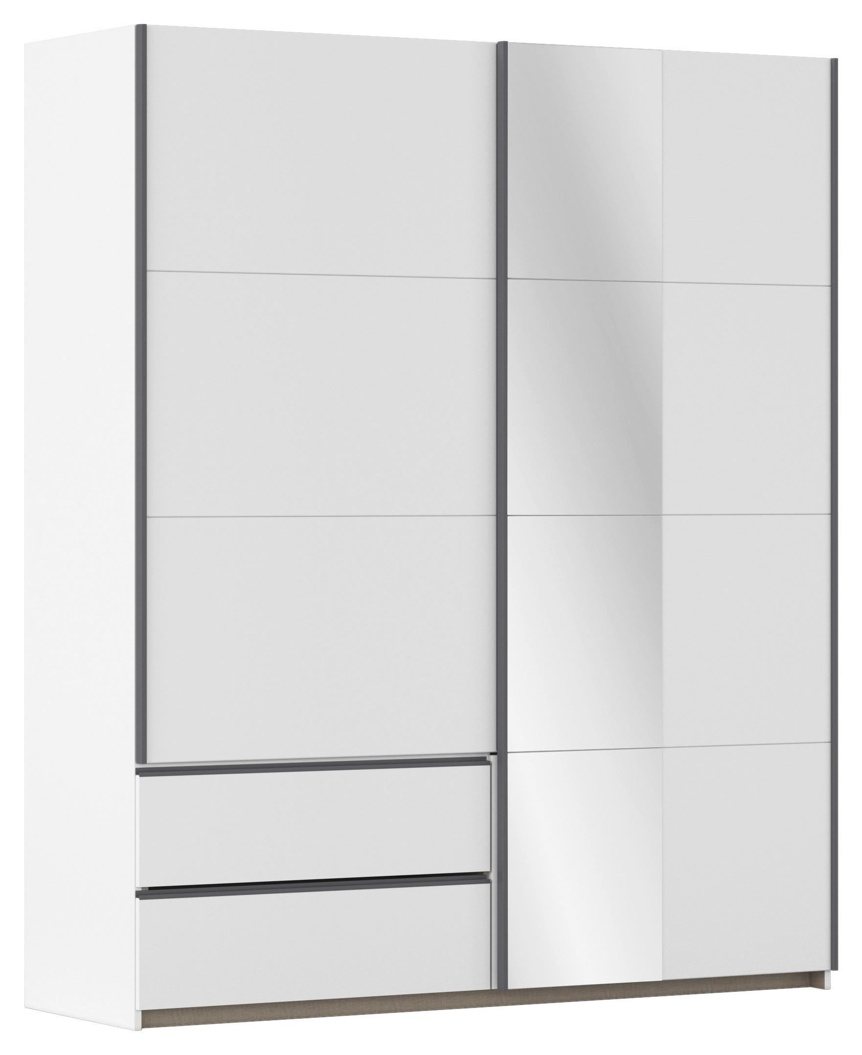 Schwebetürenschrank Stoke Weiß B: 175 cm - Weiß, MODERN, Holzwerkstoff (175/210/59cm) - Rauch Möbel