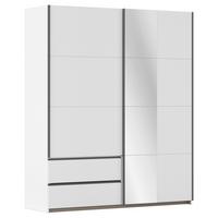 Schwebetürenschrank Stoke Weiß B: 175 cm - Weiß, MODERN, Holzwerkstoff (175/210/59cm) - Rauch Möbel