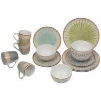 Kombinovaná souprava 16-dielny - šedá/zelená, Konvenční, keramika - Mömax