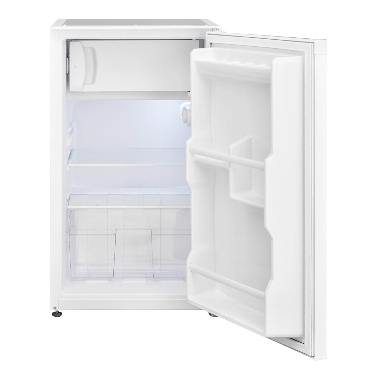 Schrankküche mit Kühlschrank + Kochfeld 104 cm Grau - Edelstahlfarben/Eichefarben, KONVENTIONELL, Holzwerkstoff/Metall (104/193/67cm) - Respekta