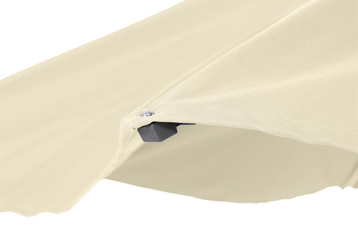 Sonnenschirm Bxhxt: 250x258x250 Cm Anthrazit/beige - Anthrazit/Beige, KONVENTIONELL, Textil/Metall (250/250cm) - Siena Garden