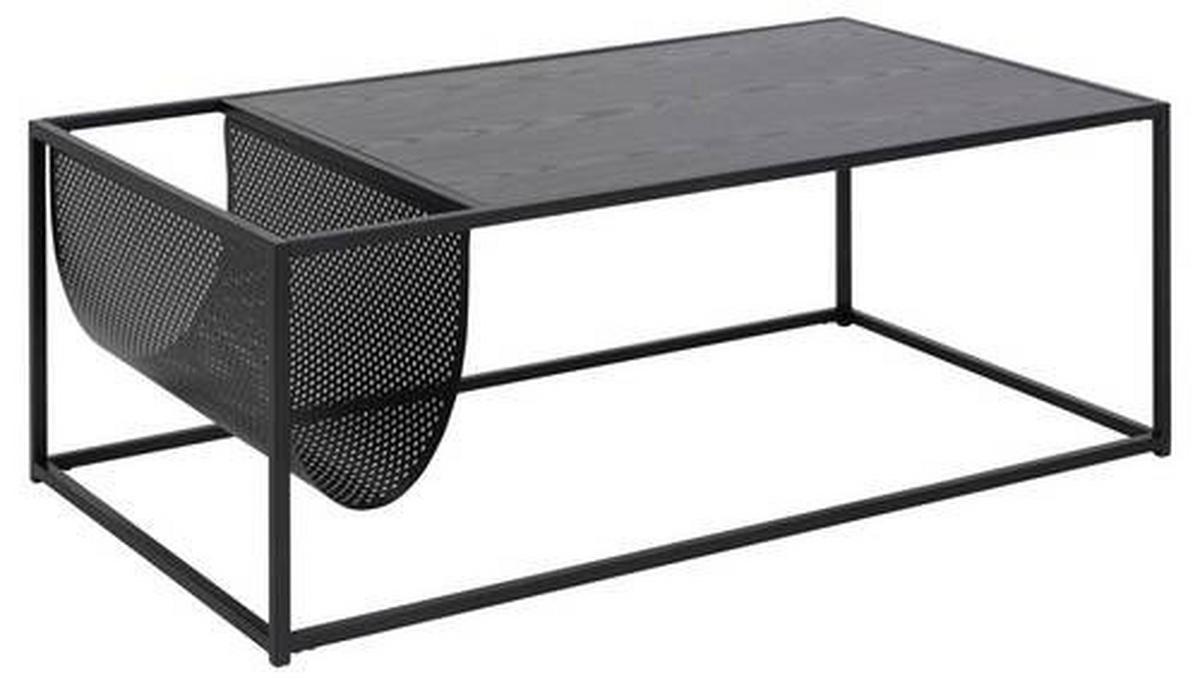 Konferenční stolek Seaford 110cm - černá, Trend, kov/kompozitní dřevo (110/60/40cm)