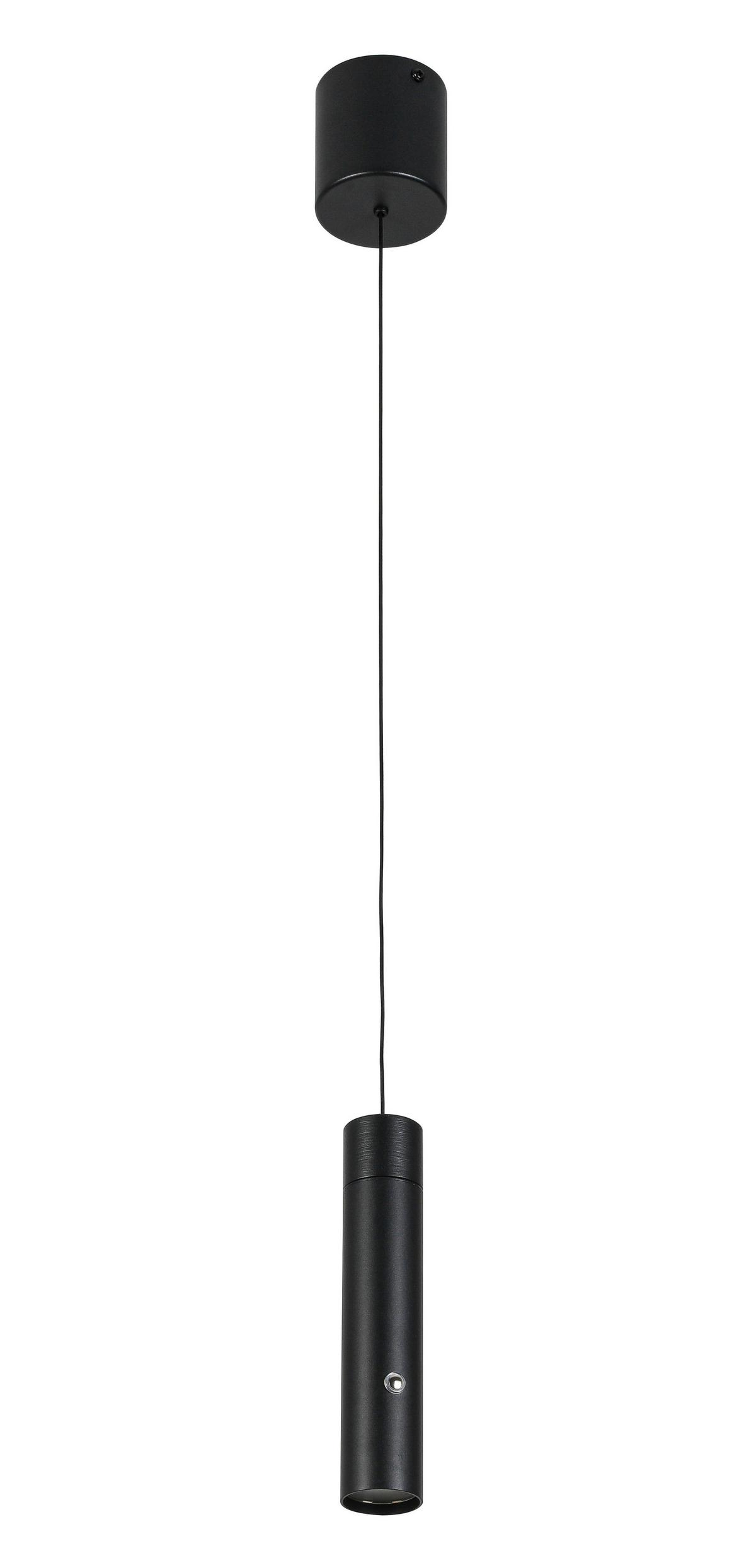 ZÁVĚSNÉ SVÍTIDLO SUSO - černá, Moderní, kov/plast (3,8/3,8/150cm) - Mömax