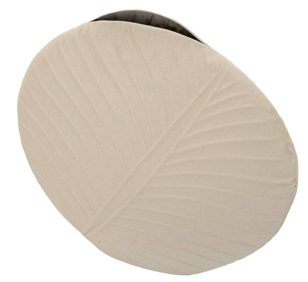 Vase Round Dune Creme B: 41,5 Cm - Creme, Basics, Metall (41,5/14/41,5cm)