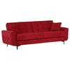Schlafsofa Morton - Rot/Schwarz, KONVENTIONELL, Textil (230/84/95cm) - Livetastic