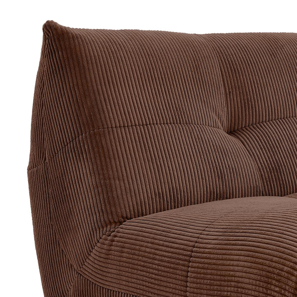 Modul Sofa Giselle 4er Sofa B: 180 Cm Cord Braun - Braun, Trend, Textil (180/80/112cm) - Livetastic