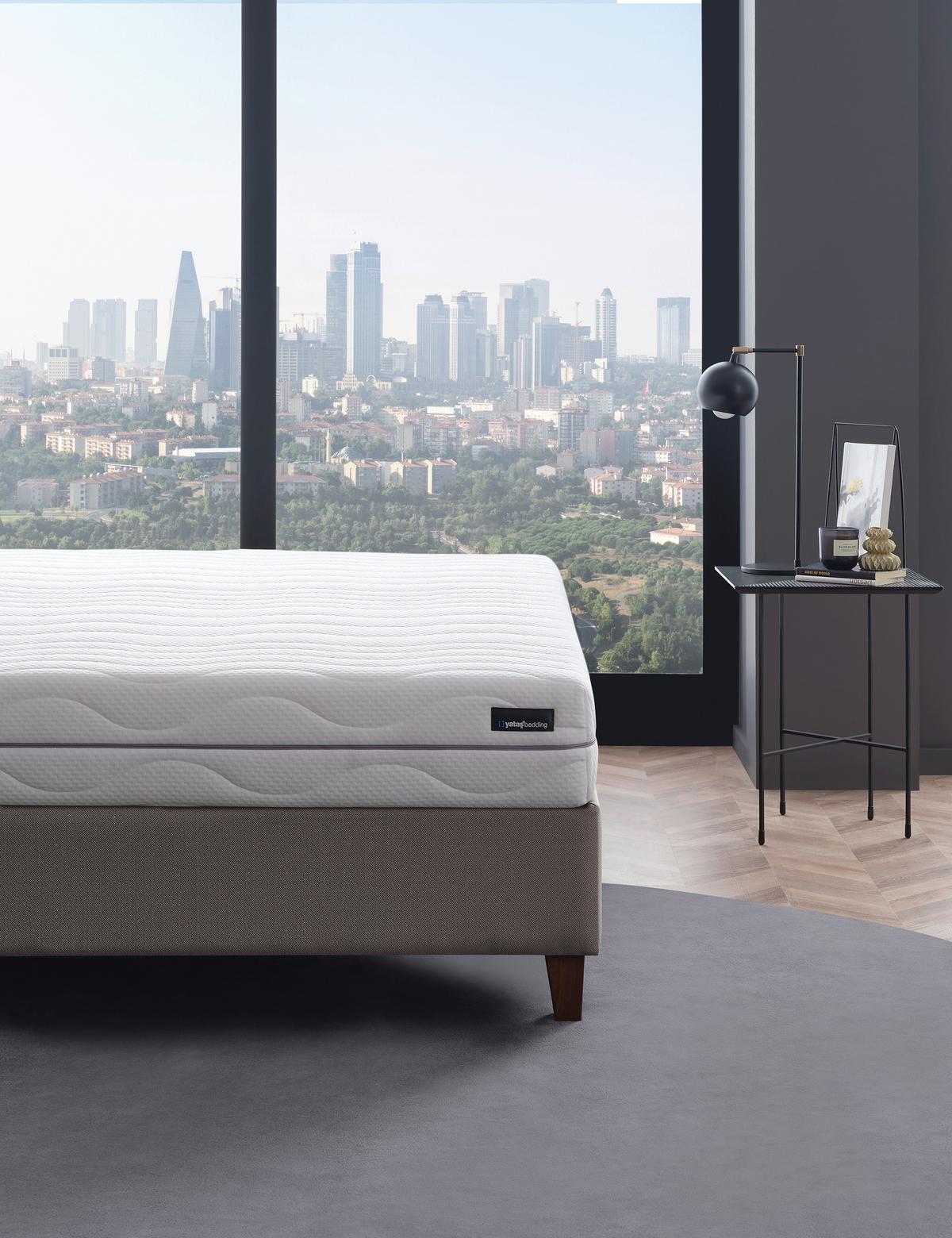 Taschenfederkernmatratze Royal Duo 120x200 cm H2/H3 H: 22 cm - Weiß, Basics, Textil (120/200cm) - Yatas