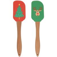 Teigschaber Cora - Rot/Buchefarben, Basics, Holz/Kunststoff (5/25,5cm) - Luca Bessoni