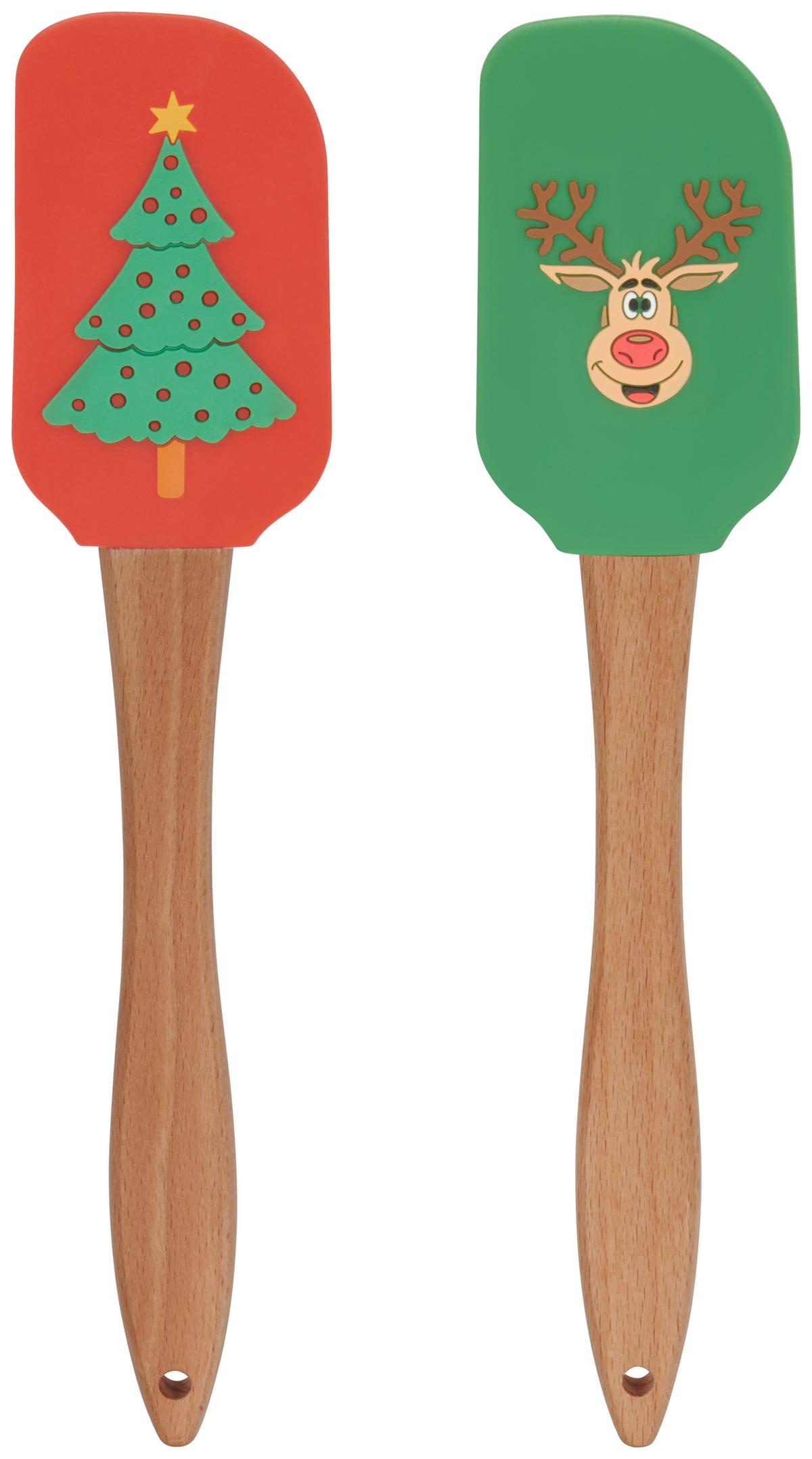 Teigschaber Cora - Rot/Buchefarben, Basics, Holz/Kunststoff (5/25,5cm) - Luca Bessoni