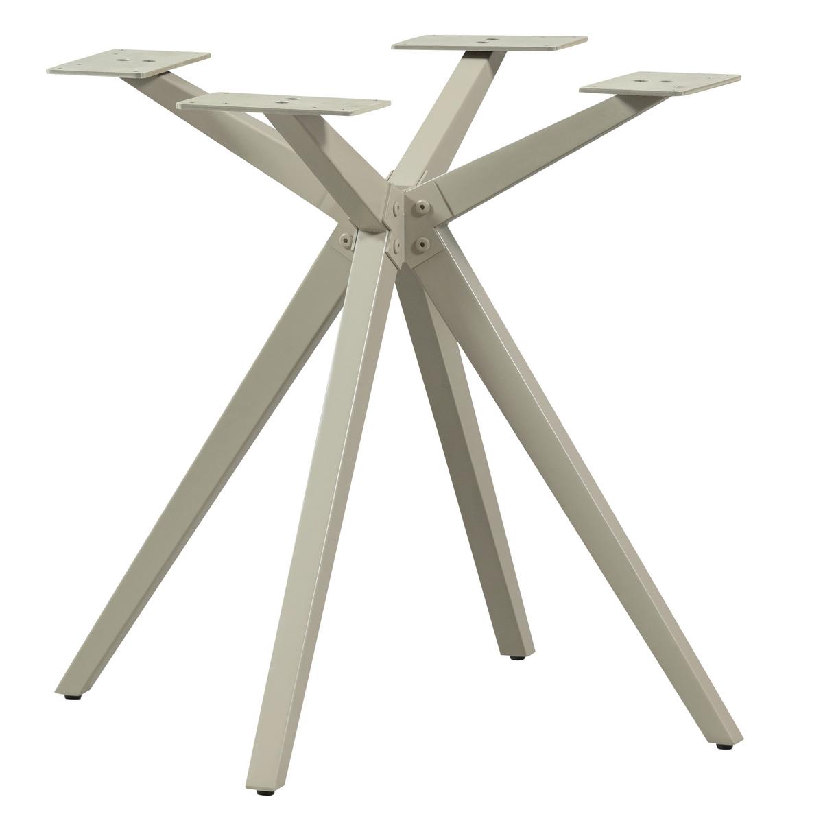 TISCHGESTELL Tablo Grau B: 80cm - Grau, MODERN, Metall (80/72/80cm) - Livetastic