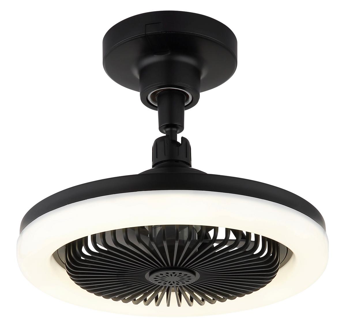 Deckenventilator Memory-Funktion - Schwarz/Weiß, Design, Kunststoff (25,8/21,7cm) - Globo