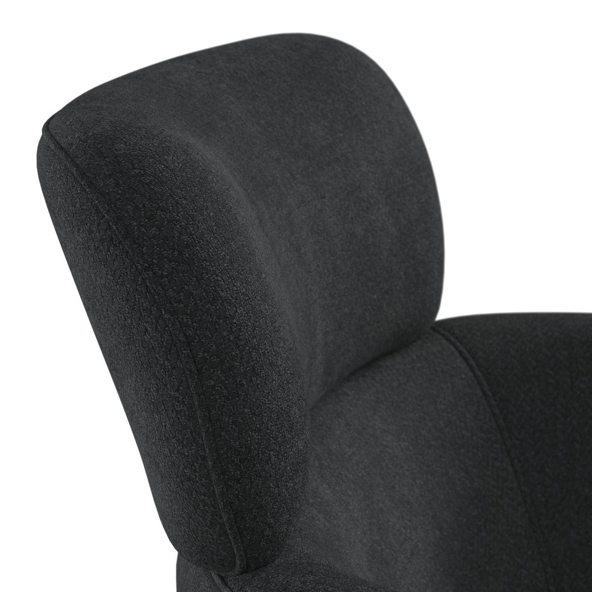 ŽIDLE S PODRUČKAMI LIORA - černá, Moderní, kov/textil (58/84/61cm) - Bessagi Home