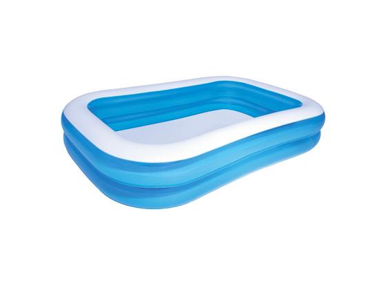 Kinderschwimmbecken Family Pool 262x175x51cm 54006 - Blau/Weiß, KONVENTIONELL, Kunststoff (262/175/51cm) - Bestway Kinderschwimmbecken Family Pool 262x175x51cm 54006 - Blau/Weiß, KONVENTIONELL, Kunststoff (262/175/51cm) - Bestway