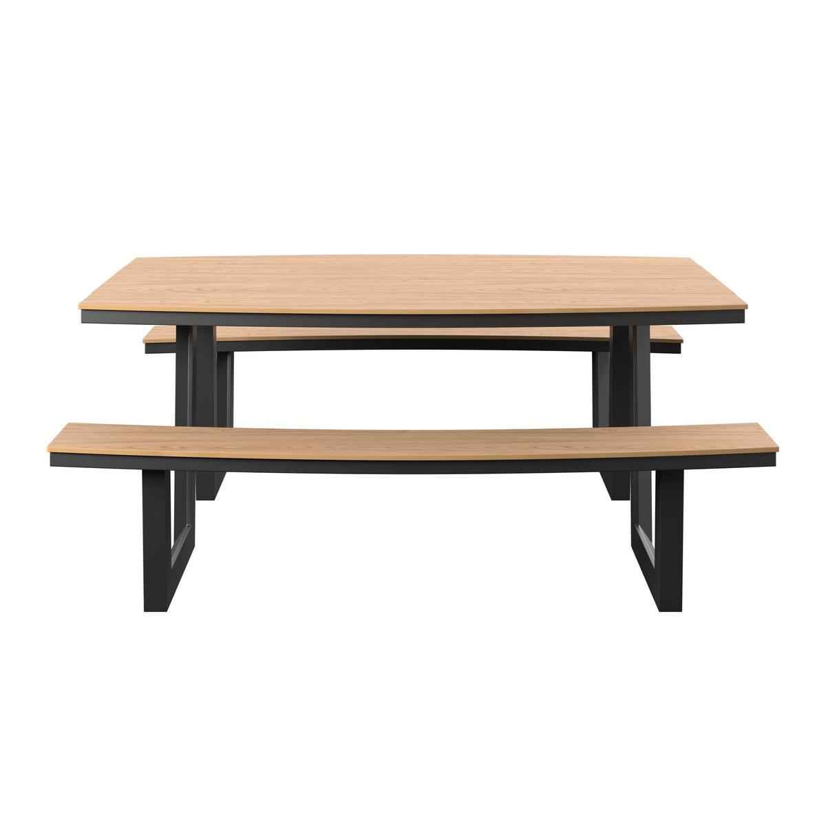 ZAHRADNÍ SESTAVA MANUEL - přírodní barvy/antracitová, Moderní, kov/plast (200/75/180cm)