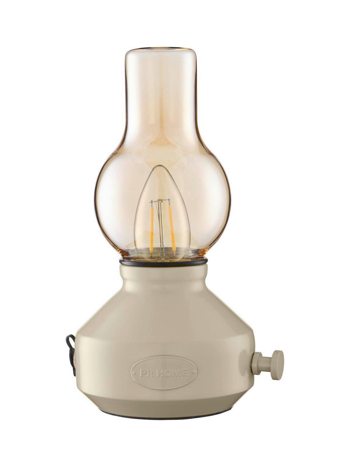 Akku-tischleuchte Glimt Beige/weiß - Beige/Weiß, Trend, Metall (21/25cm)