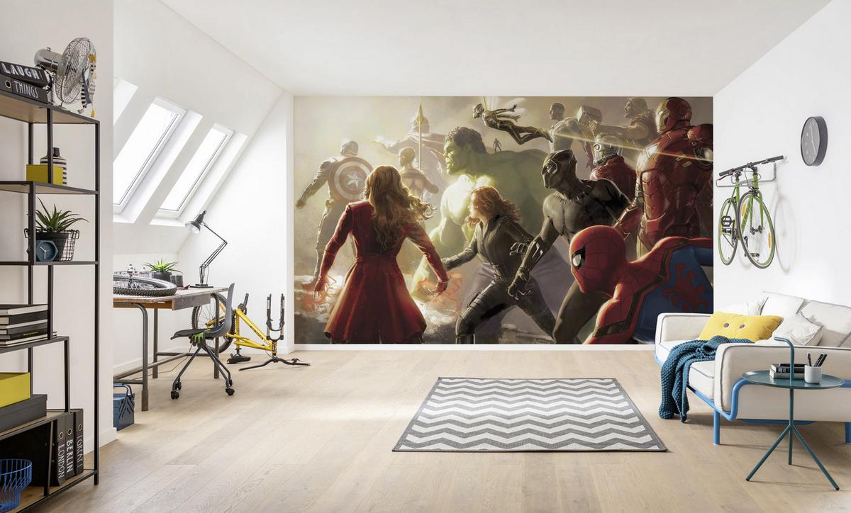 Fototapete Avengers Final Battle - Multicolor, Trend, Textil (500/280cm)