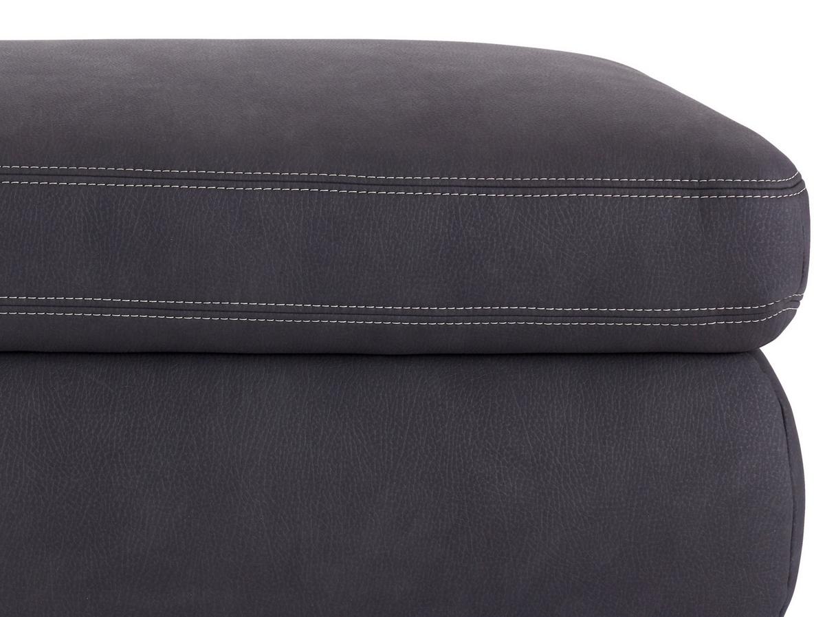 Hocker mit Stauraum Webstoff Anthrazit H: 64 cm - Beige/Anthrazit, MODERN, Textil (129/49/64cm) - Luca Bessoni