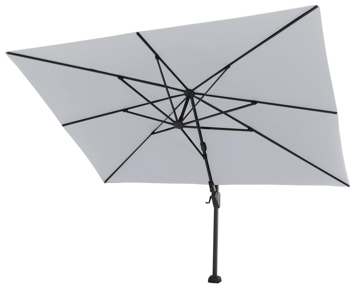 Ampelschirm Sunset N+ BxHxT 350x 252x260 cm Anthrazit/Grau - Anthrazit/Grau, KONVENTIONELL, Textil/Metall (350/260cm) - Siena Garden