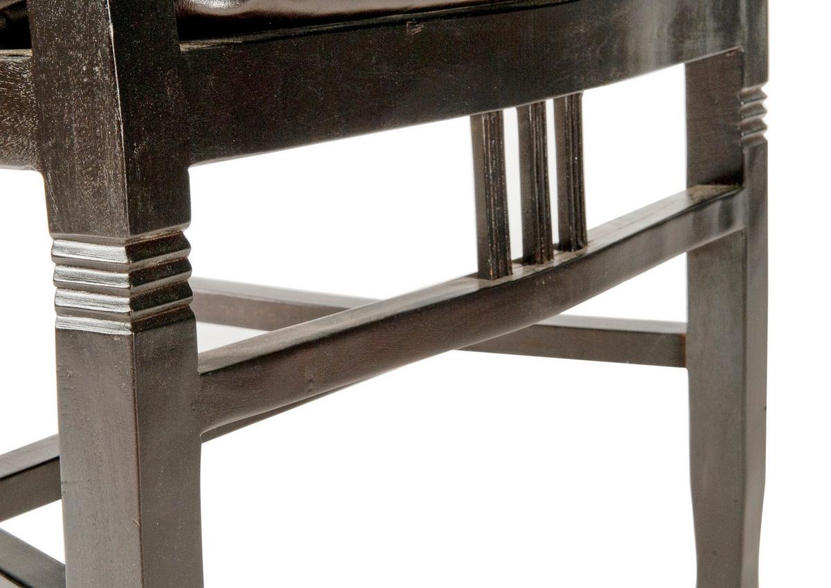 ARMLEHNSTUHL Dunkelbraun B: 55cm - Dunkelbraun/Naturfarben, MODERN, Holz (55/95/55cm) - MID.YOU