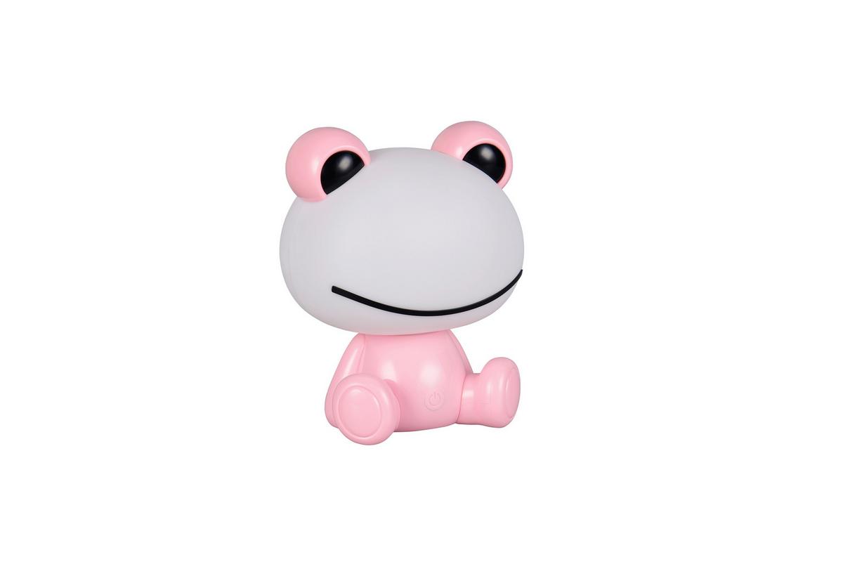 LED-Tischleuchte Hopper Weiß Pink B: 16,5 cm - Pink/Weiß, LIFESTYLE, Kunststoff (19,5/16,5/24,5cm)