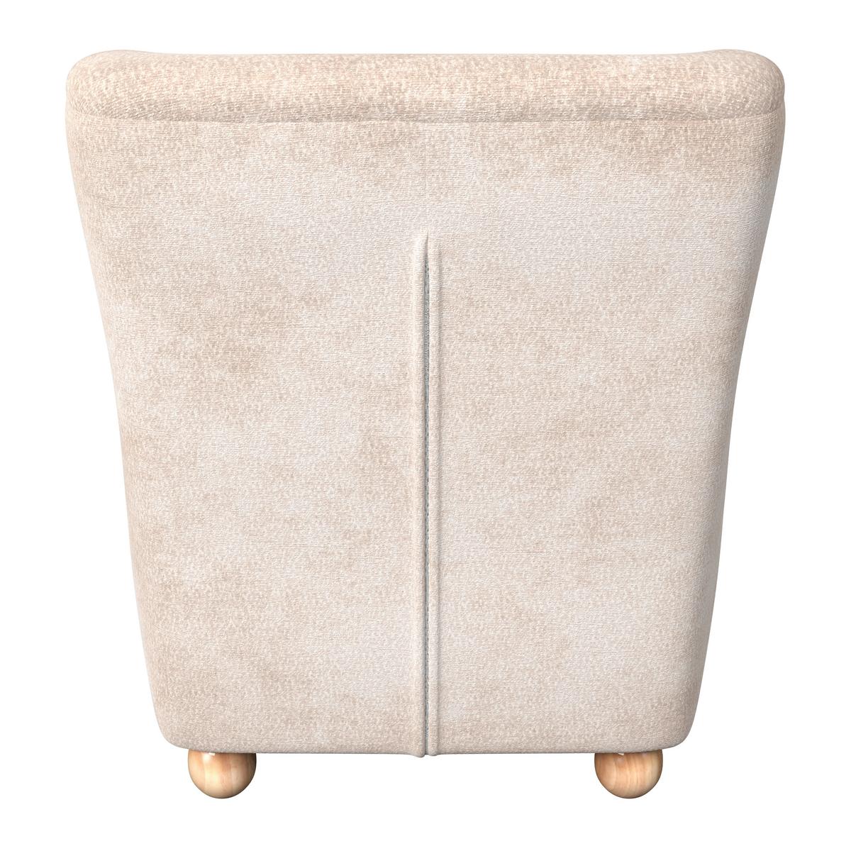 Kreslo LEA, béžová ženilka, max. 140 kg - prírodná farba/béžová, Modern, kov/drevo (76/85/84cm)