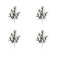 Kunstpflanze, Olive, Grün Braun, H: 50 Cm - Braun/Grün, Design, Kunststoff (50cm) - P & B