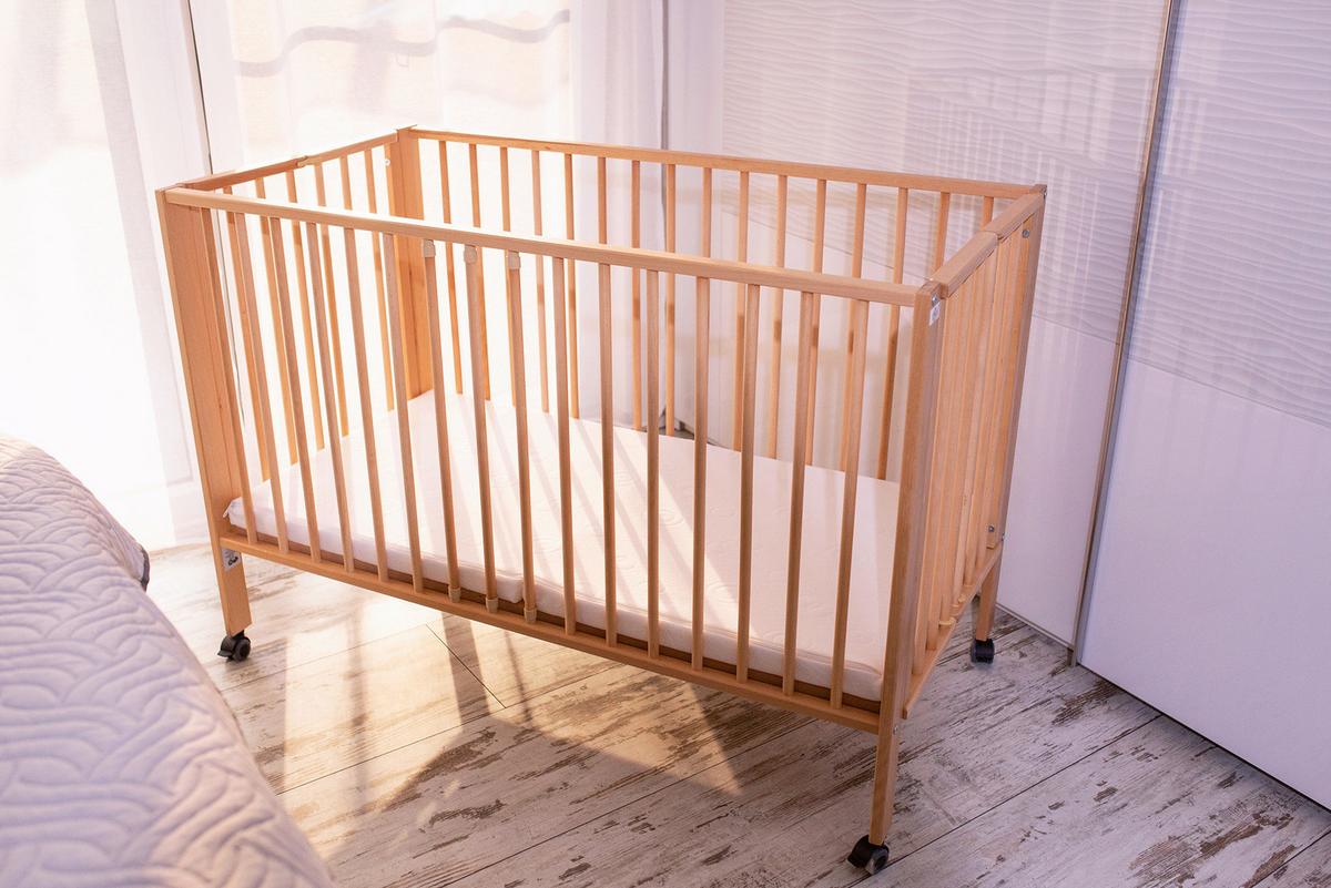 Reisebett Buche - Buchefarben, Basics, Holz (120/60/72cm) - tiSsi