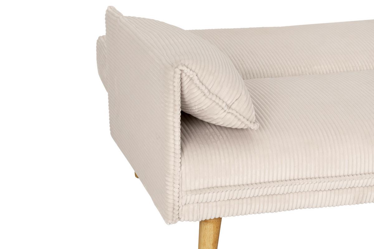 Kanapéágy Como - krémszínű, Design, textil (193/81/92cm) - Livetastic