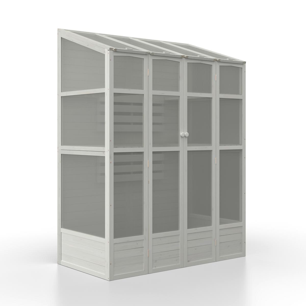 DOMČEK NA NÁRADIE ERIN - biela, Modern, drevo/plast (147/195/74cm) - Bessagi Garden