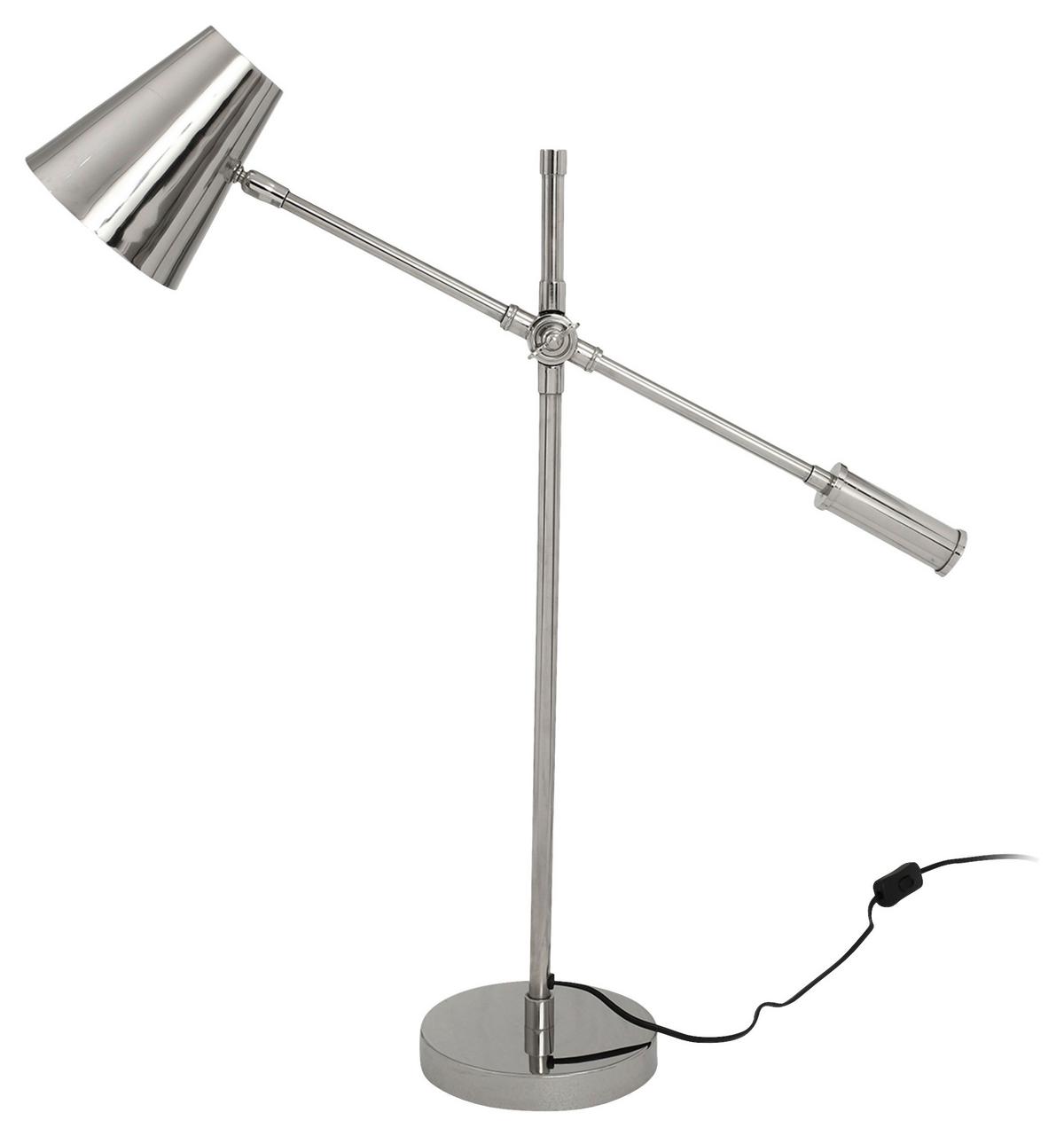 Tischleuchte Allen 500 Silberfarben B: 68 cm - Basics (68/18/74cm) - Kayoom