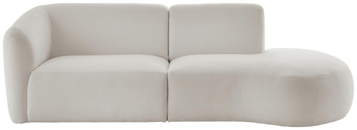 Ecksofa Jesi, Beige S: 238x107 Cm - Beige/Schwarz, MODERN, Textil (238/107cm) - Livetastic