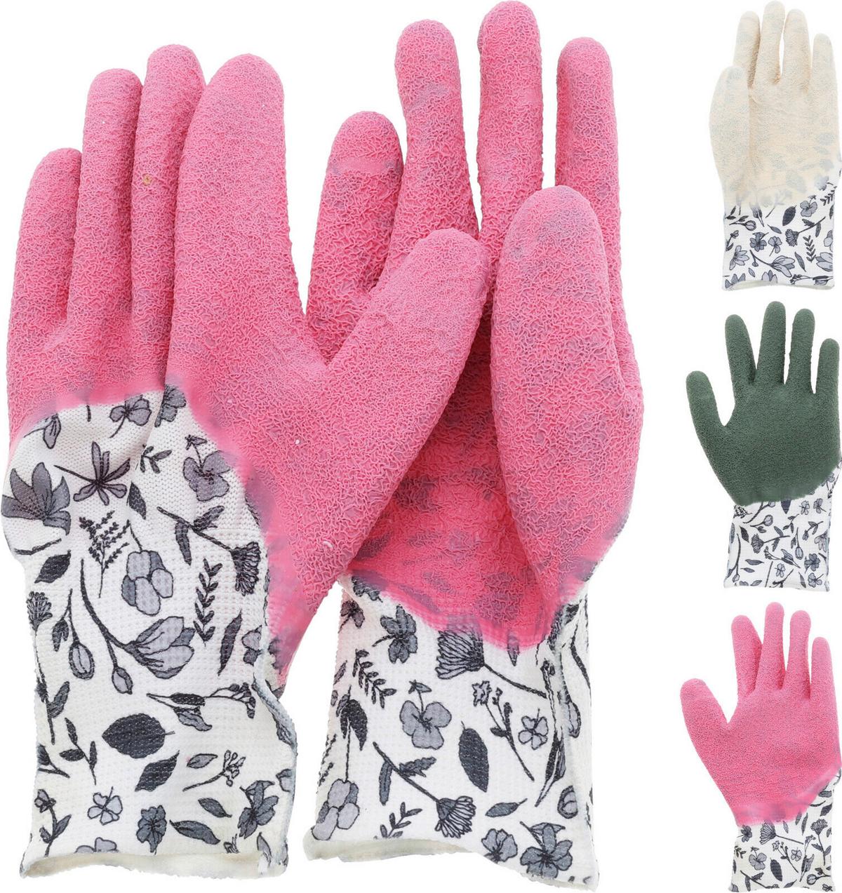 Kertészkesztyű Kertészkesztyű - pink/fekete, Basics, textil