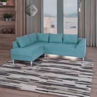 Rohová sedačka BERN, obojstranná, mätovozelená - čierna/mätovozelená, Design, kompozitné drevo/textil (200/267cm) - P & B