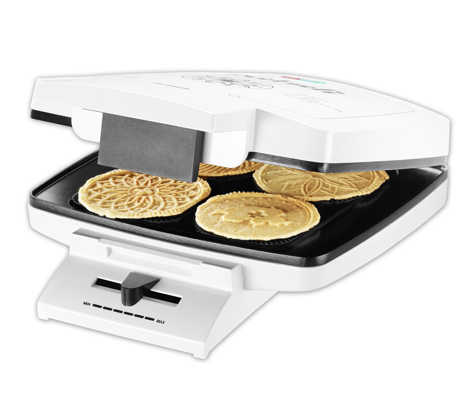 Waffeleisen Bricelet Classique 1000 W, Mit Überhitzungsschutz - Weiß, Basics, Kunststoff (25,4/12,1/28,7cm) - Trisa Electronics