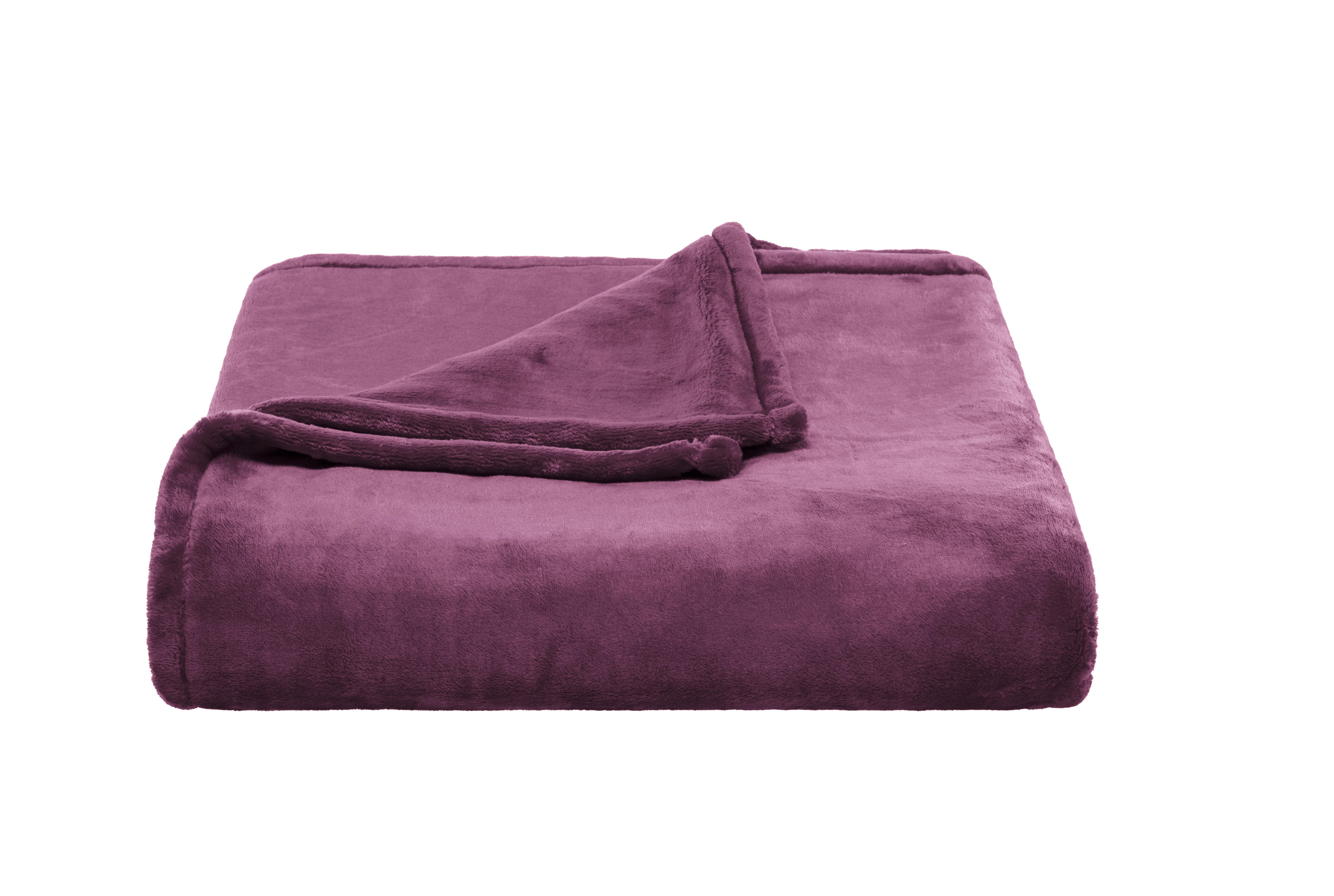 Kuscheldecke Oslo - Beere, MODERN, Textil (150/200cm) - Luca Bessoni